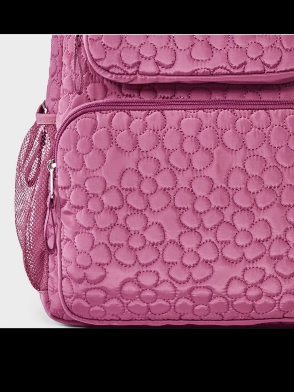 Cat & Jack Quilted Floral Pink Kids Backpack